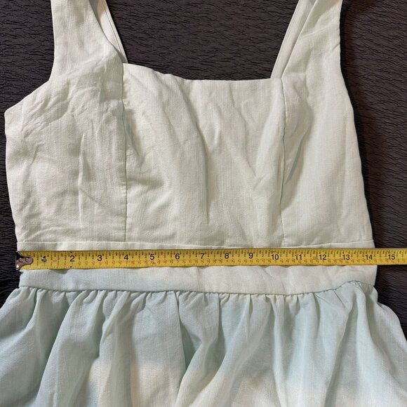 Mi Ami Mint Green Dress in Size Medium - Square neck, Pockets, Above the Knee - Picture 9 of 10
